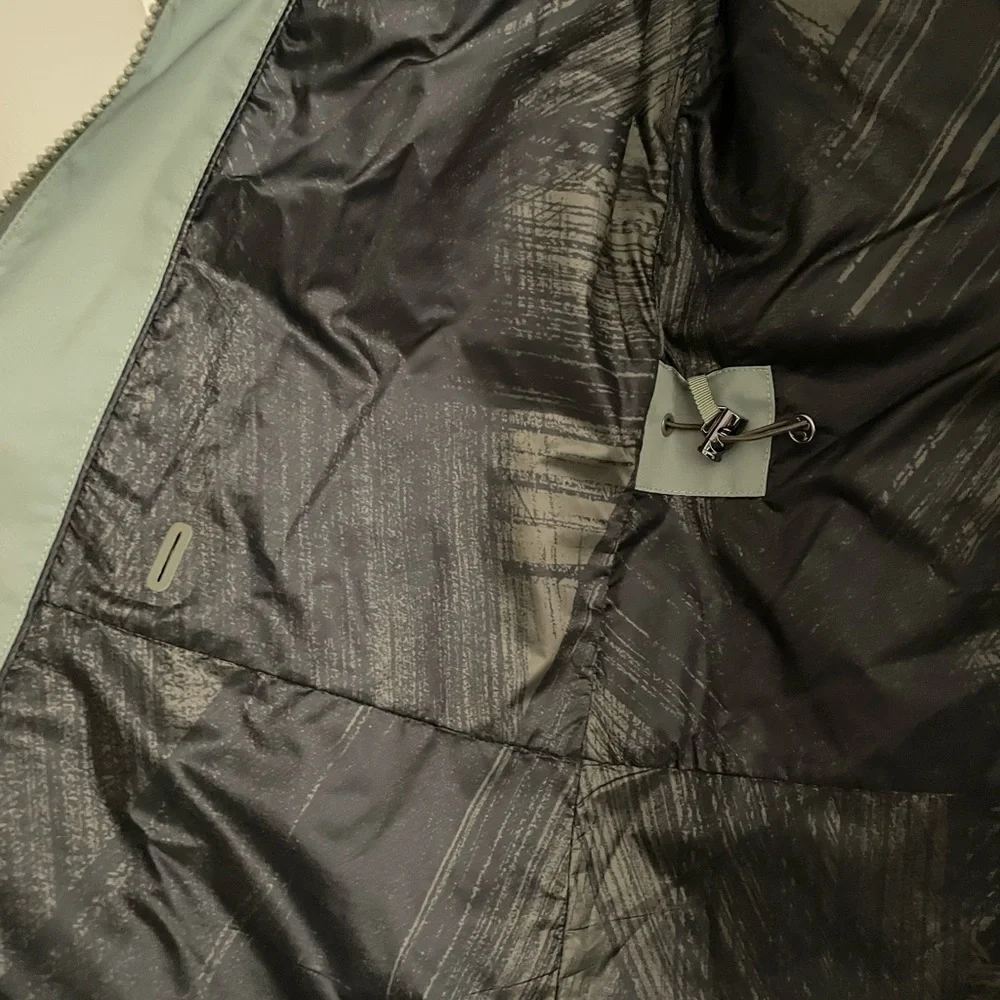 lululemon athletica Olive Green Hooded Long Jacket